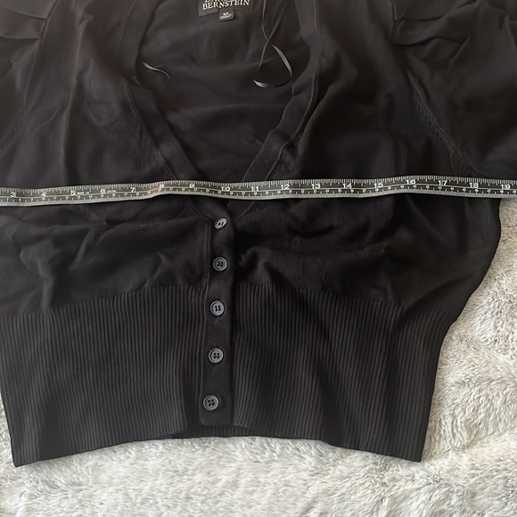 Danielle Bernstein Black Cardigan NWT - Picture 4 of 5